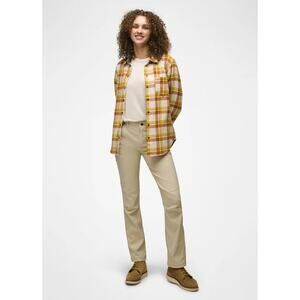 Prana NWT Khaki Stretch Zion Mid Rise Pants  Size 4 T Tall